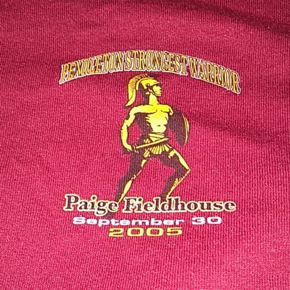 Hanes large camp Pendleton strongest warrior t - Picture 2 of 3